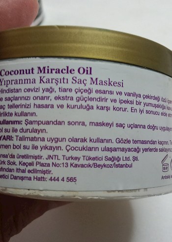 Extra Strength Hindistancevizi Yağlı Saç Maskesi 300 ml - Görsel 5