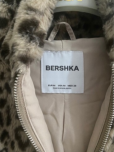 m Beden kahverengi Renk Bershka leopar kürk