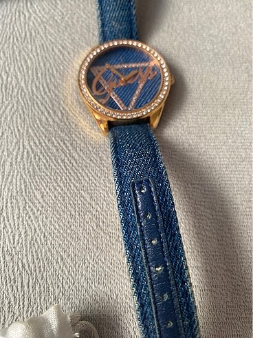  Beden mavi Renk Guess denim saat