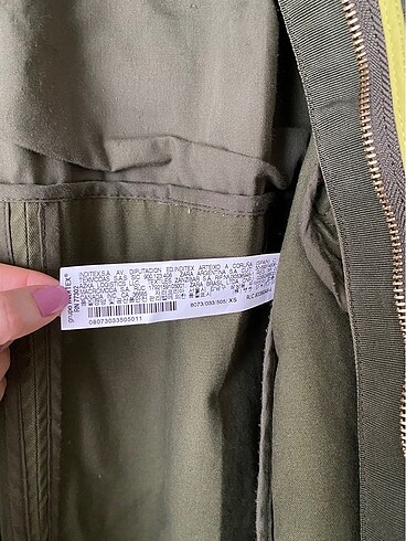 xs Beden Zara trençkot