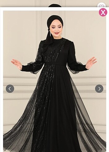 44 Beden siyah Renk Abiye elbise 