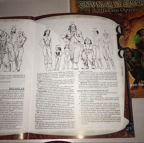  Beden Renk Dungeons and dragons Oyuncunun el kitabi