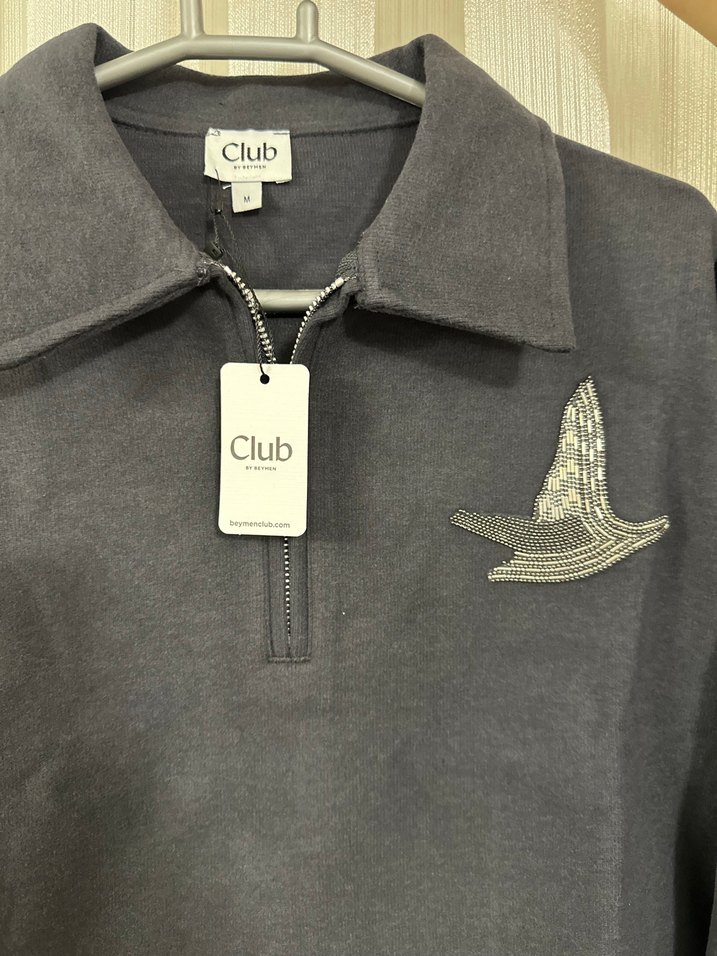 Kuş Nakışlı Beymen Club sweatshirt - Görsel 2