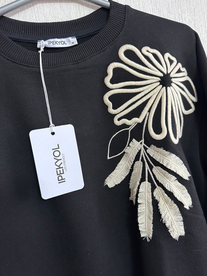 İPEKYOL NAKIŞLI SWEATSHIRT - Görsel 3