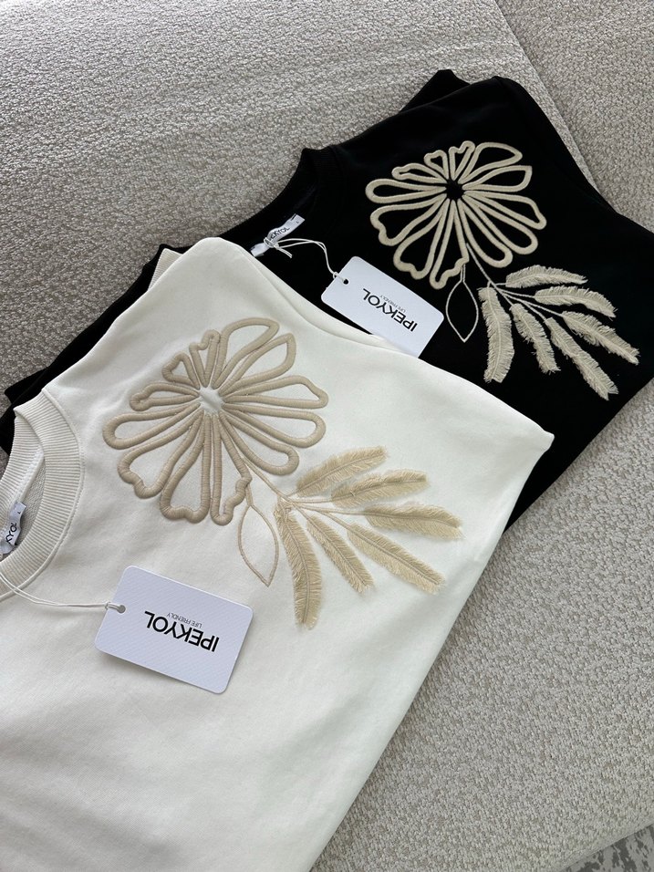 İPEKYOL NAKIŞLI SWEATSHIRT - Görsel 4