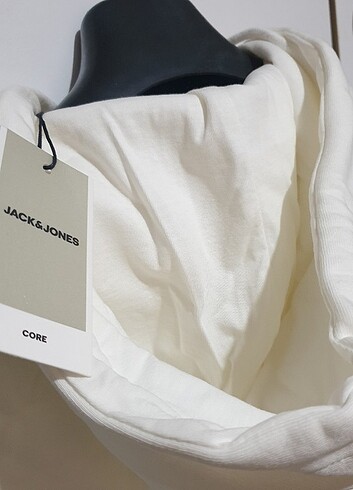 Diğer Jack Jones Kapüşonlu Sweatshirt - Beyaz