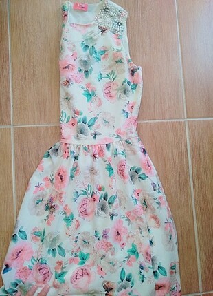 LC Waikiki Kız Çiçekli Elbise