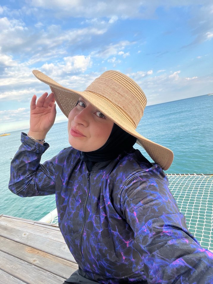 Bohem Tarz Uzun Kollu Lacivert Bağlamalı Mayo - Görsel 4