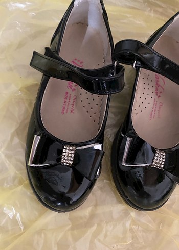 Kız Çocuk Siyah Rugan Tokalı Babet - Görsel 2