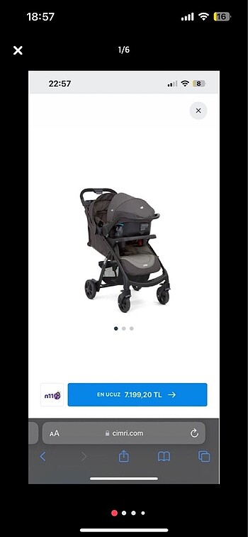 Acil satılık joie bebek arabası