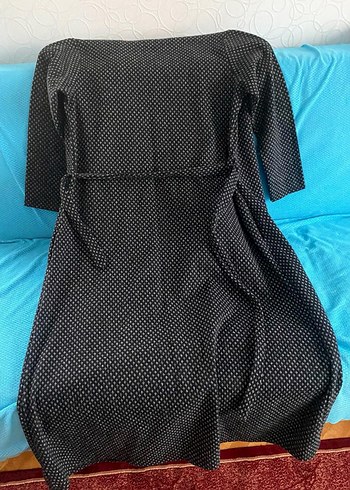 Düğmeli Gri Uzun Kadın Kaban - Görsel 2