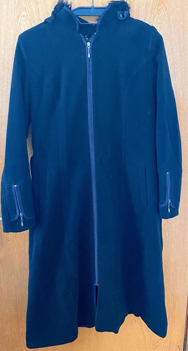 Mavi Çift Düğmeli Kaban - Görsel 5