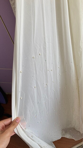 Beyaz abiye - Görsel 5