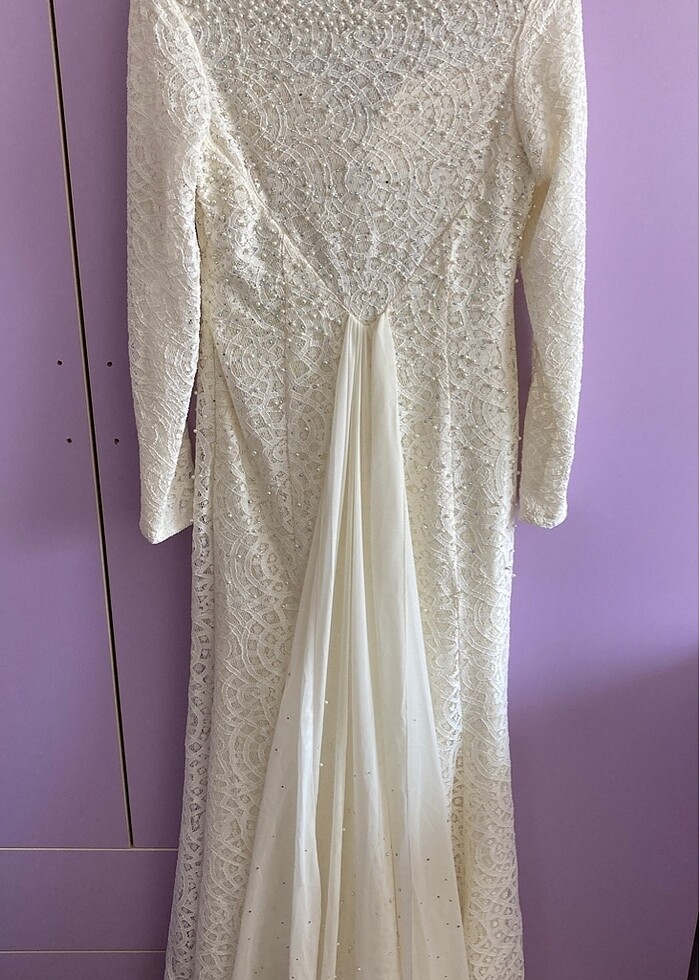 Beyaz abiye - Görsel 4