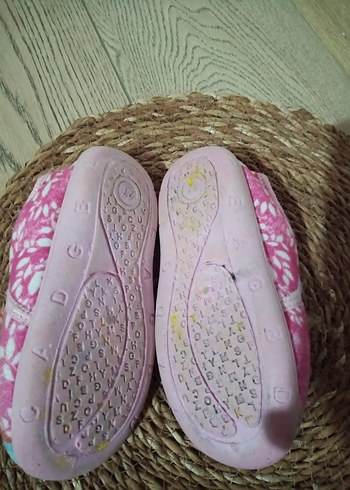 Kız Çocuk Pembe Desenli Sıcak Ev Terliği - Görsel 10