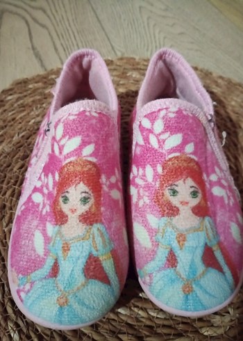 Kız Çocuk Pembe Desenli Sıcak Ev Terliği - Görsel 7