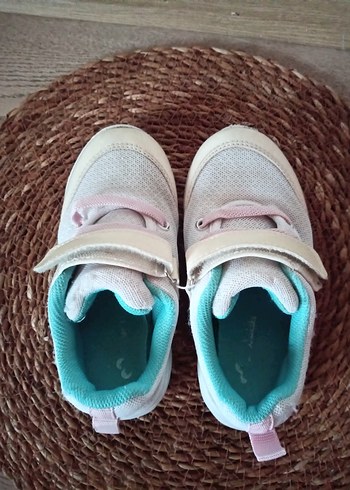 Kız Çocuk Beyaz Spor Ayakkabı Velcro - Görsel 17