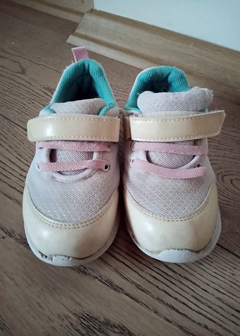 Kız Çocuk Beyaz Spor Ayakkabı Velcro - Görsel 14