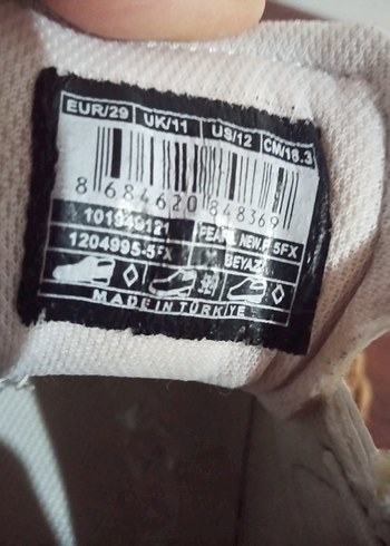 Kız Çocuk Beyaz Cırtcırtlı Spor Ayakkabı - Görsel 12