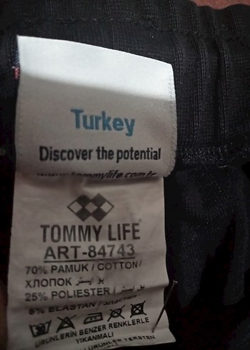 TOMMY LIFE Siyah Fermuarlı Erkek Eşofman Altı - Görsel 16