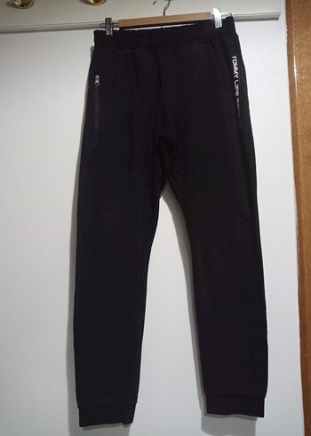 TOMMY LIFE Siyah Fermuarlı Erkek Eşofman Altı - Görsel 5