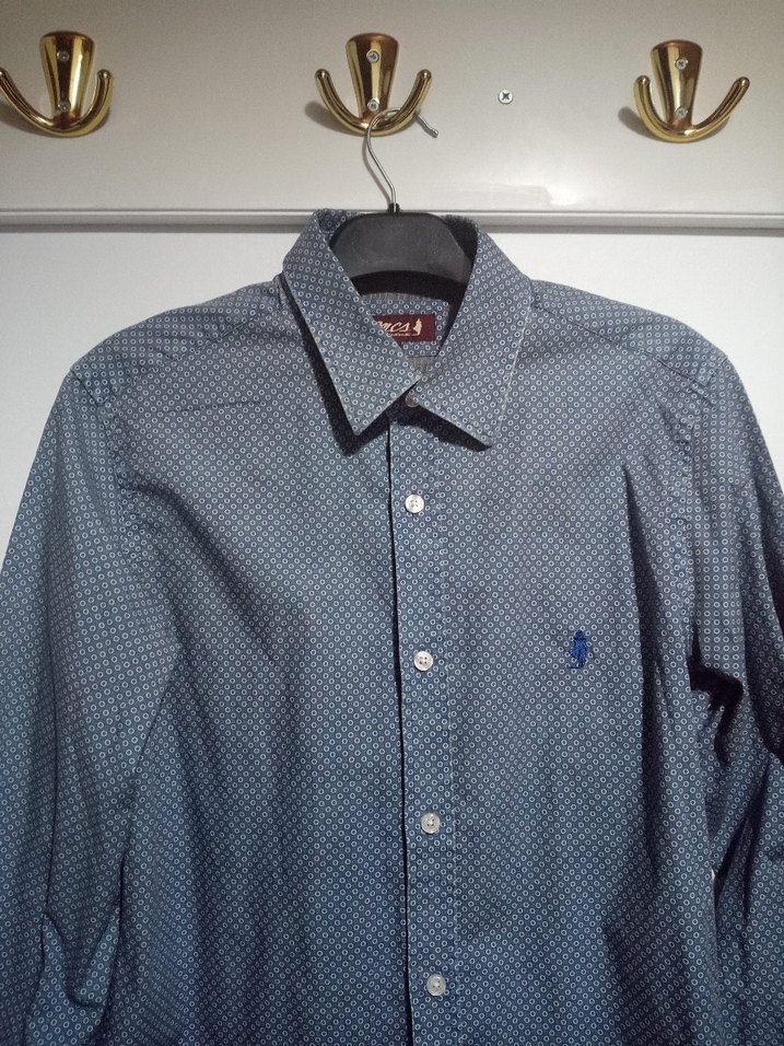 Erkek Denim Uzun Kollu Gömlek - Görsel 2