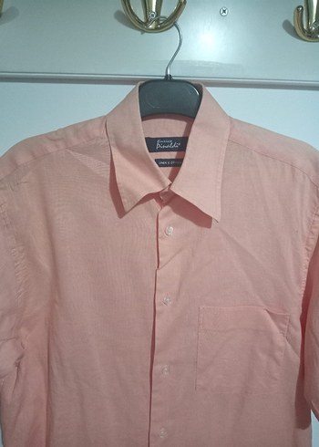 Keten Kısa Kollu Erkek Gömlek - Görsel 4