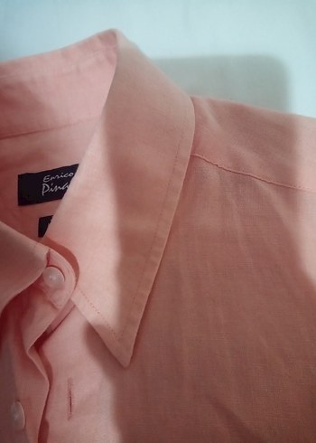 Keten Kısa Kollu Erkek Gömlek - Görsel 9