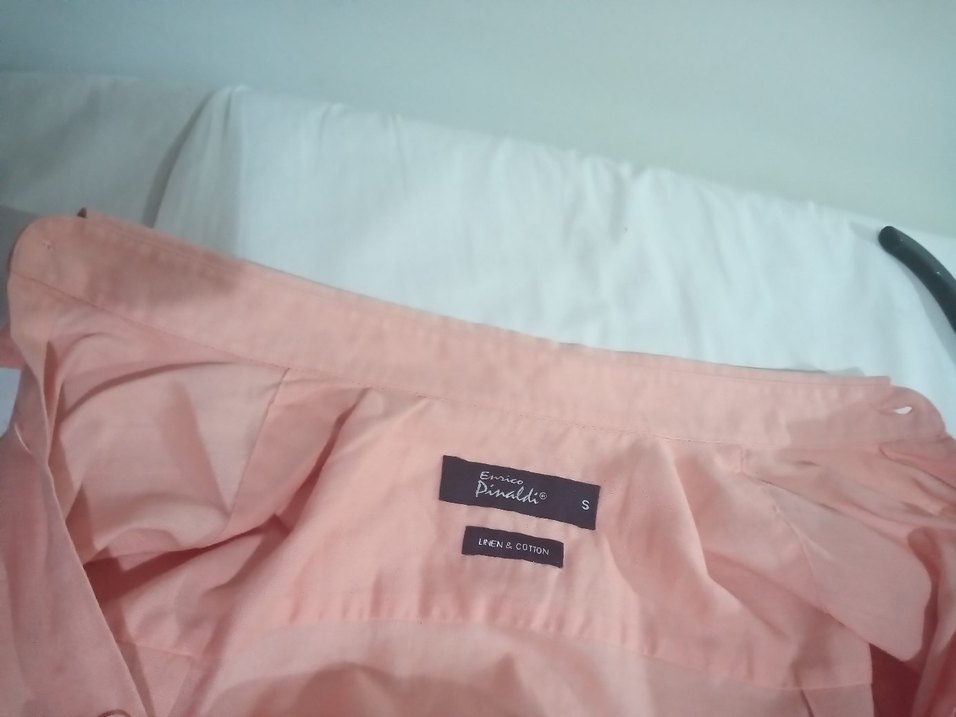 Keten Kısa Kollu Erkek Gömlek - Görsel 5