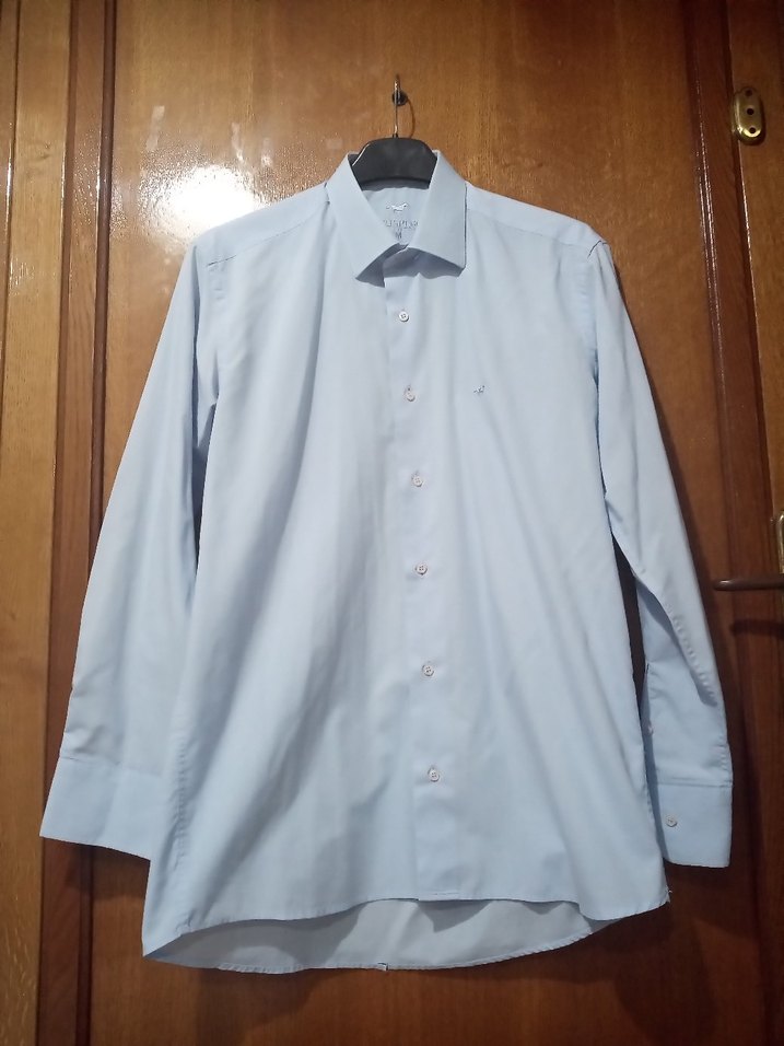 CRISPINO,Mavi Uzun Kollu Erkek Gömlek - Görsel 5