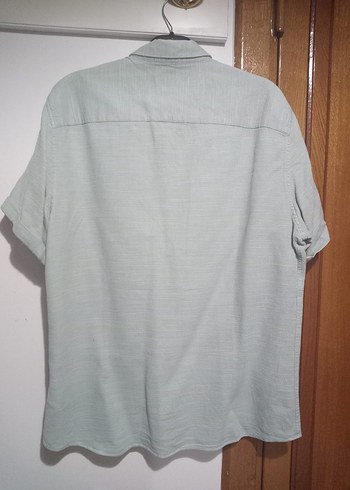 Kısa Kollu Pamuklu Erkek Gömlek - Görsel 8