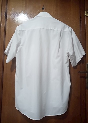 JAKAMEN,Düğmeli Beyaz Kısa Kollu Erkek Gömlek - Görsel 5