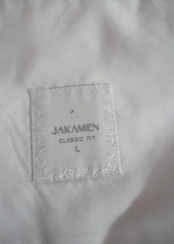 JAKAMEN,Düğmeli Beyaz Kısa Kollu Erkek Gömlek - Görsel 8