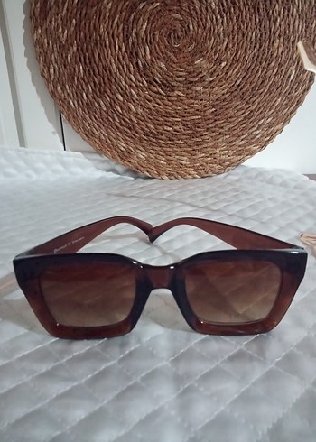 Kahverengi Retro Kadın Güneş Gözlüğü - Görsel 7