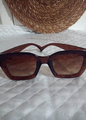 Kahverengi Retro Kadın Güneş Gözlüğü - Görsel 6