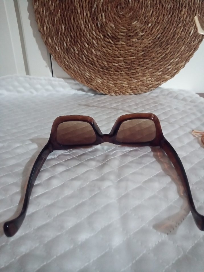 Kahverengi Retro Kadın Güneş Gözlüğü - Görsel 4