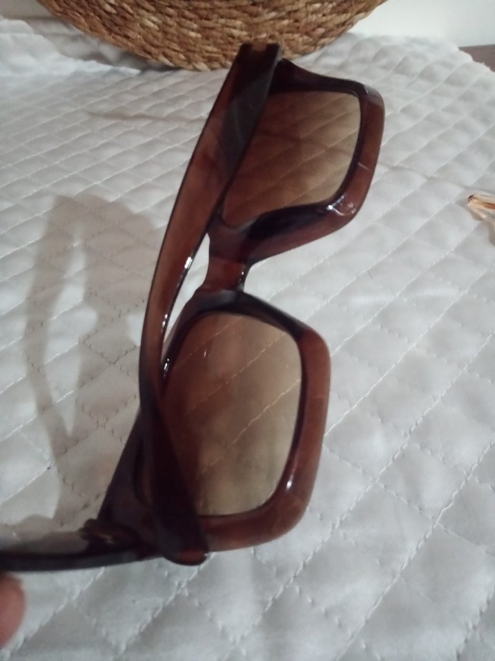 Kahverengi Retro Kadın Güneş Gözlüğü - Görsel 3