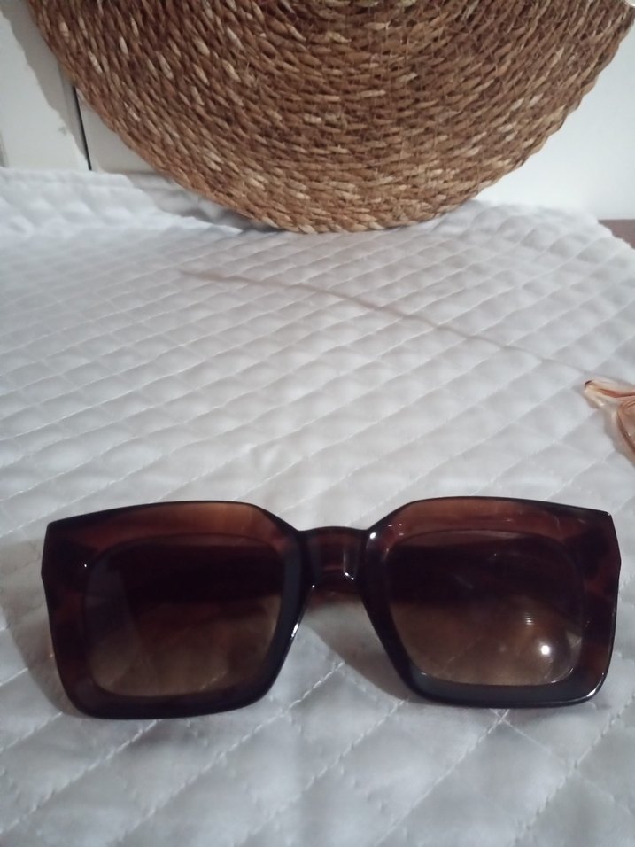 Kahverengi Retro Kadın Güneş Gözlüğü - Görsel 5