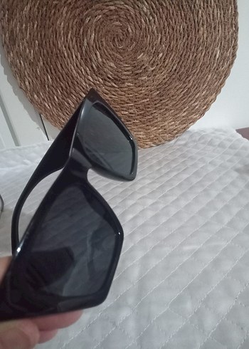 Siyah Minimalist Gotik Kadın Güneş Gözlüğü - Görsel 4