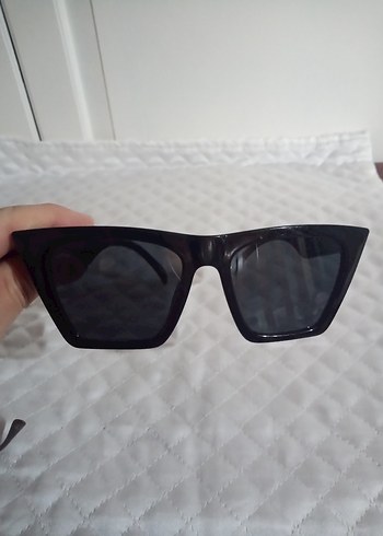 Siyah Minimalist Gotik Kadın Güneş Gözlüğü - Görsel 12