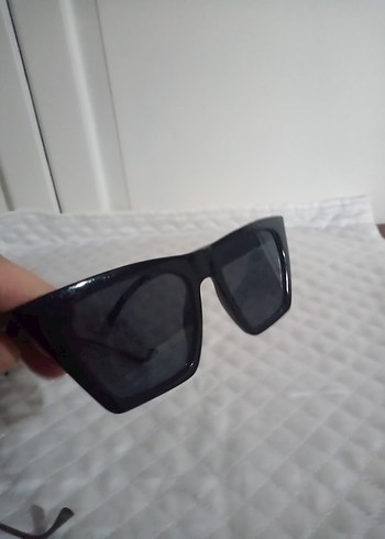 Siyah Minimalist Gotik Kadın Güneş Gözlüğü - Görsel 7