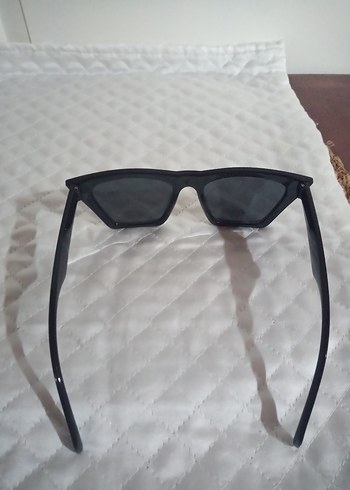 Siyah Minimalist Gotik Kadın Güneş Gözlüğü - Görsel 8