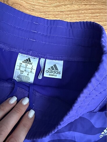 s Beden mor Renk Adidas Marka Koşu Şortu