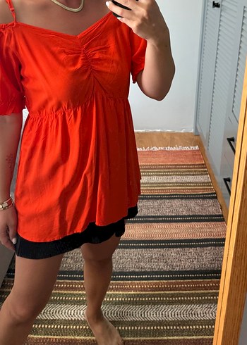 Kol detaylu Bluz - Görsel 7