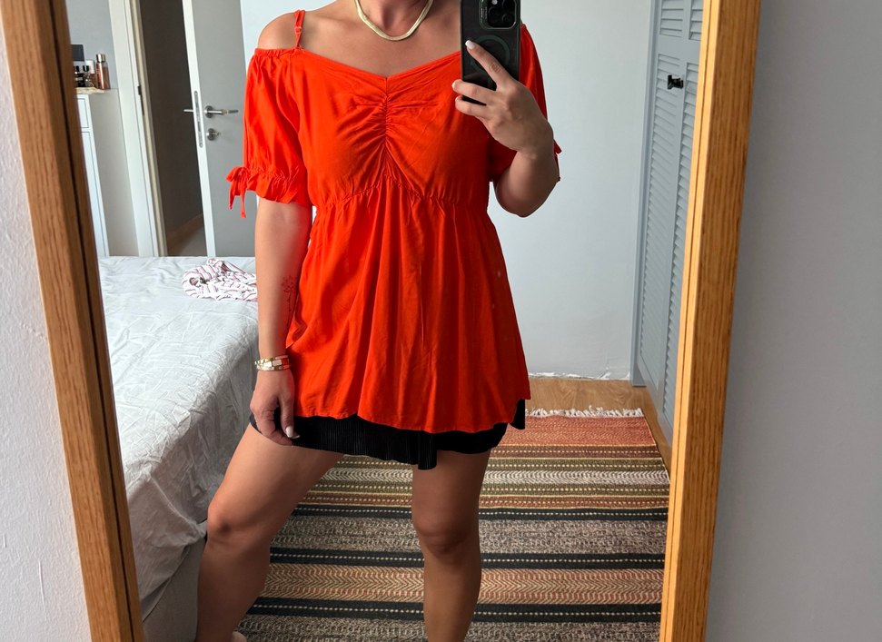 Kol detaylu Bluz - Görsel 2