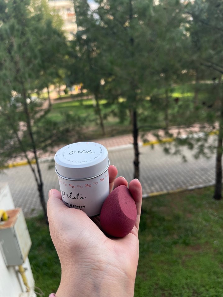 Görkito Bordo Makyaj Süngeri - Görsel 2