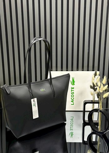 Lacoste Siyah Deri Kadın El Çantası