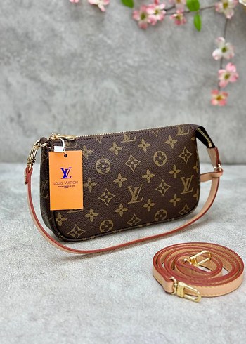 Louis Vuitton Kahverengi Deri Baskılı Çanta
