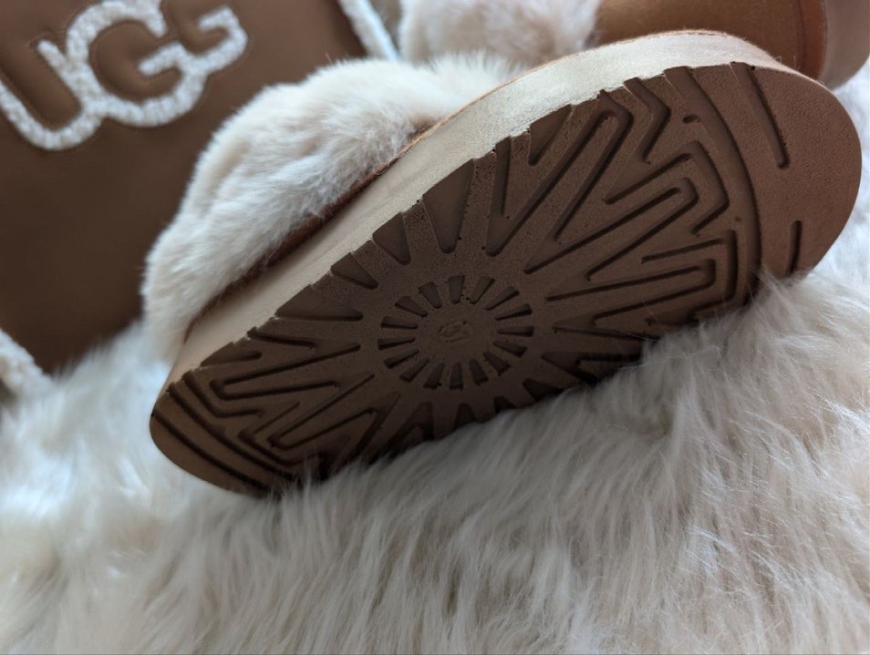 Kızlar için Kürklü Bej Bohem Sıcak Terlik - Görsel 5