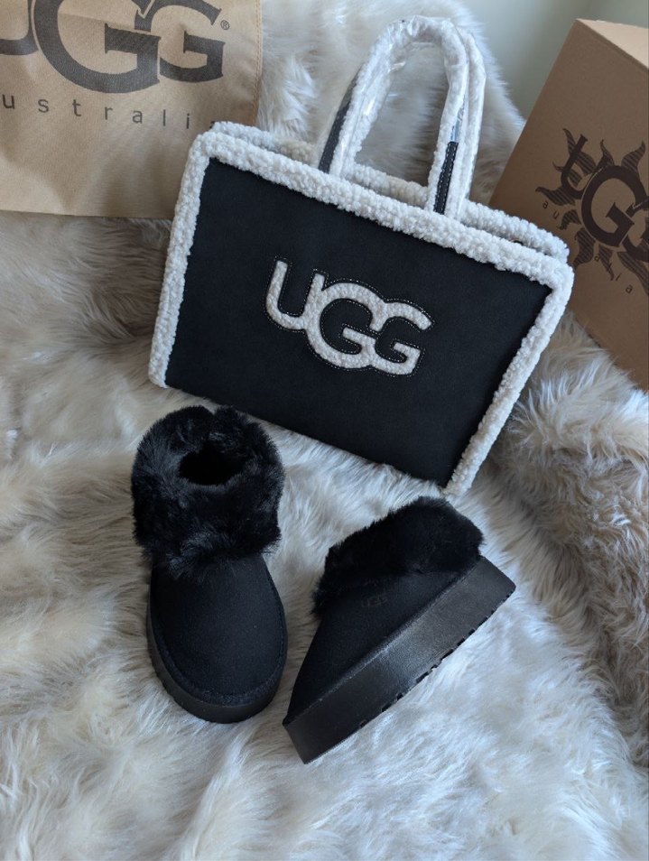 UGG SİYAH KADIN BOT - Görsel 2